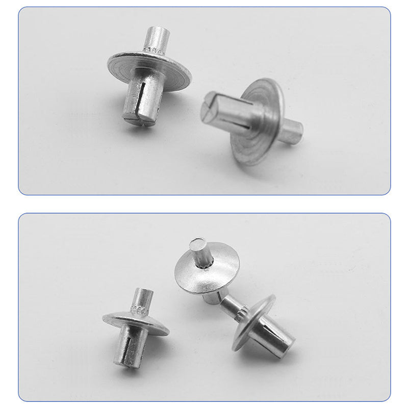 Aluminum core rivets with round head