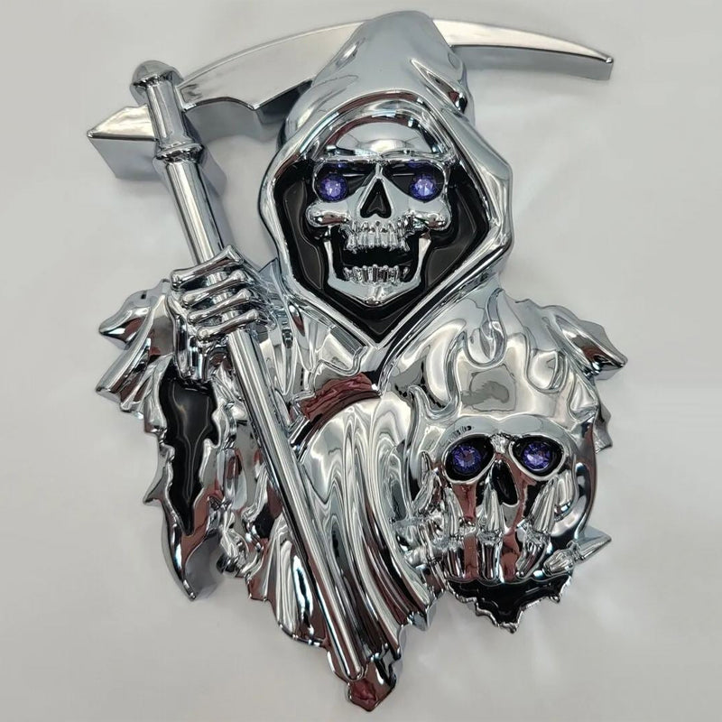 3D Grim Reaper Car Logo