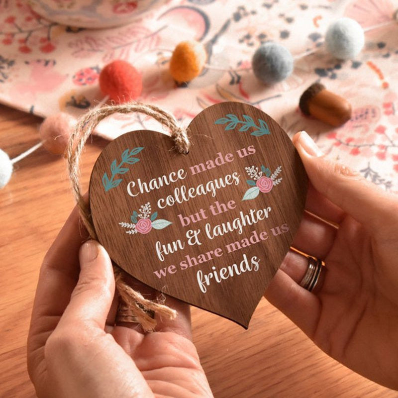 Wooden Heart Plaque Gift Exquisite Love Heart Craftsmanship