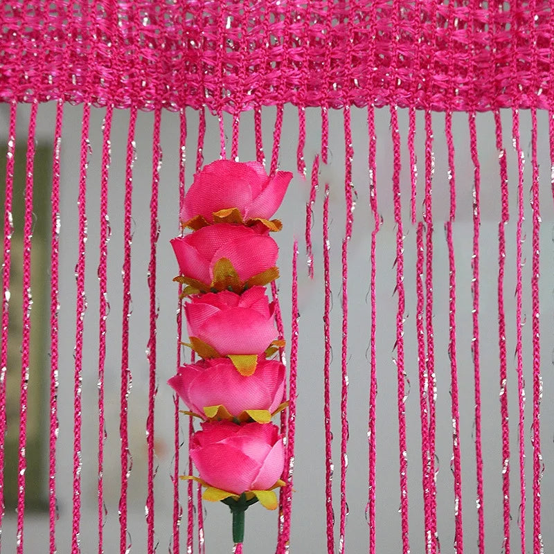 Rose Thread Door Curtain