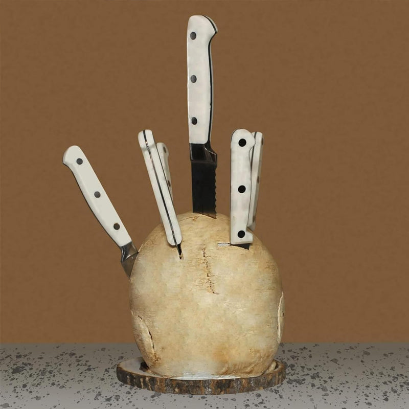 Gothic Skull Knife Holder