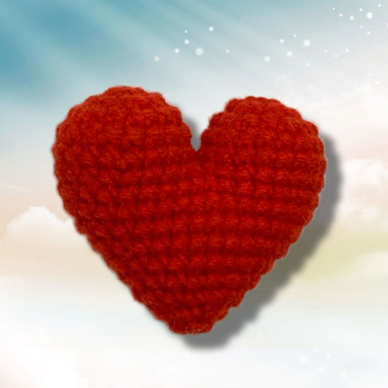 Pocket Hug, Crocheted Heart, Small Gift