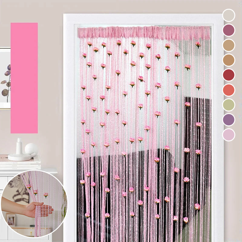 Rose Thread Door Curtain