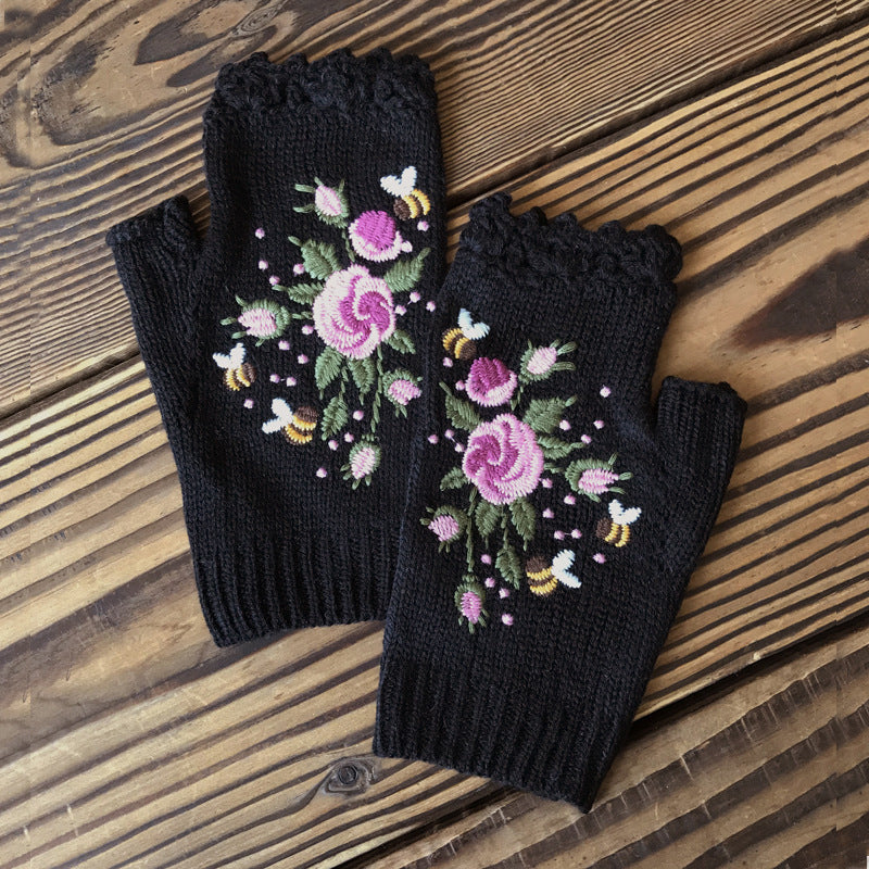 Hand Embroidered Gloves