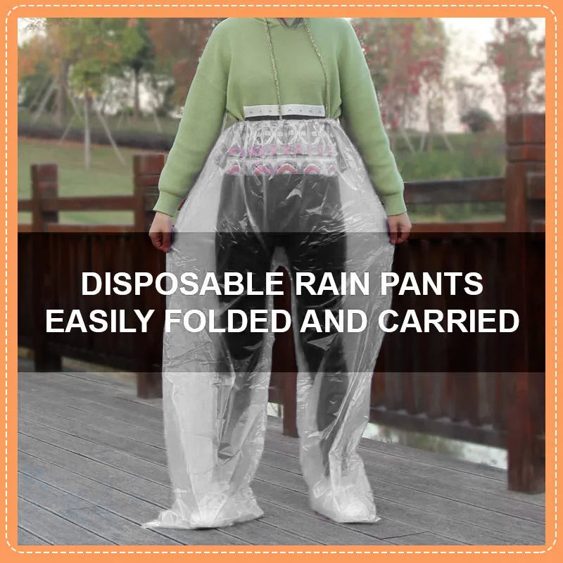 Outdoor Foot Wrap Disposable Long Rain Pants