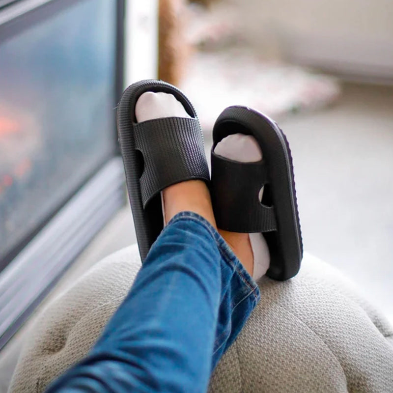 Non-slip Slippers with a Thick Sole