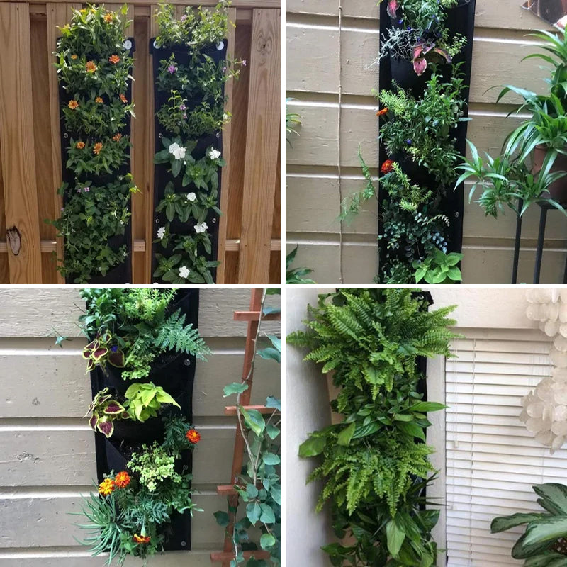 Garden Wall Planter Grow Bags for Indoor Outdoor