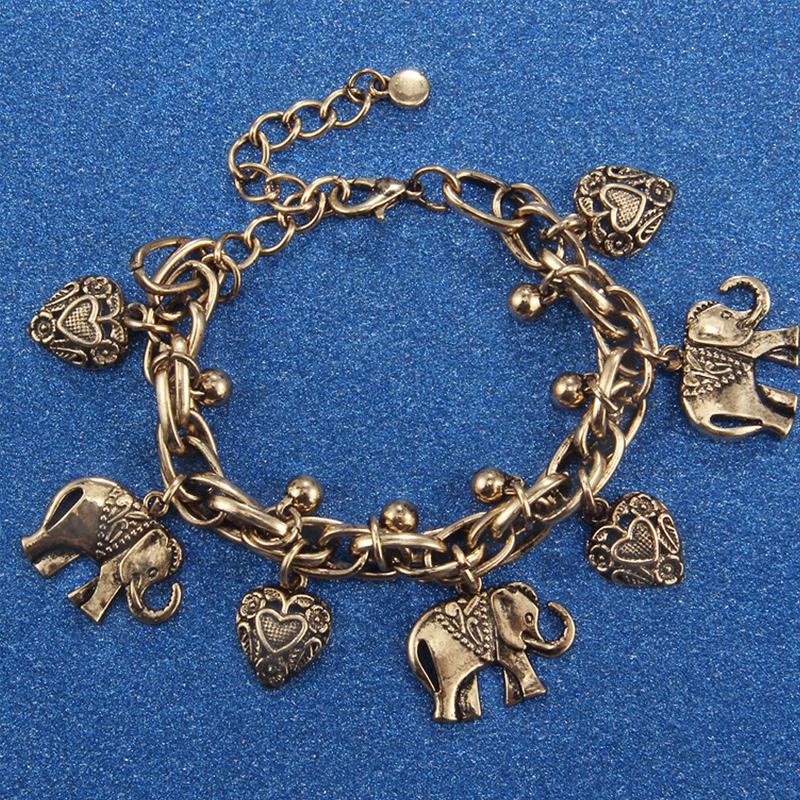 Handmade-Vintage Elephant Anklet