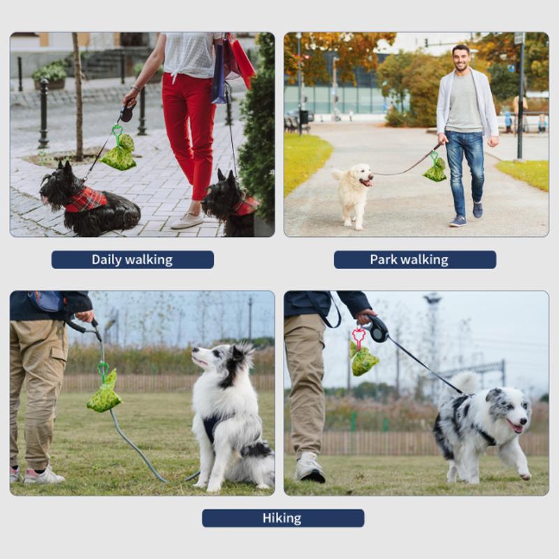 Dog Traction Rope Hands-Free Dog Excrement Bag Holder