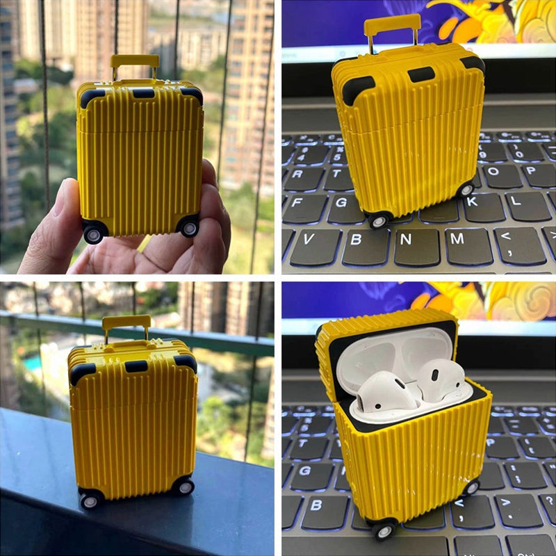 Funny Luggage Earphones Case