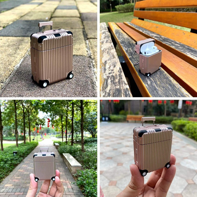 Funny Luggage Earphones Case