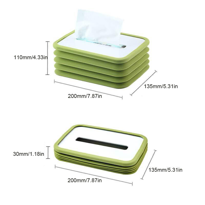 Silicone Foldable Tissue Box