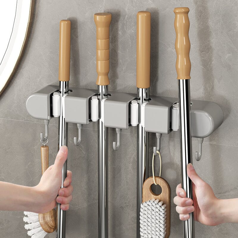 Multifunctional Mop Holder with Hook