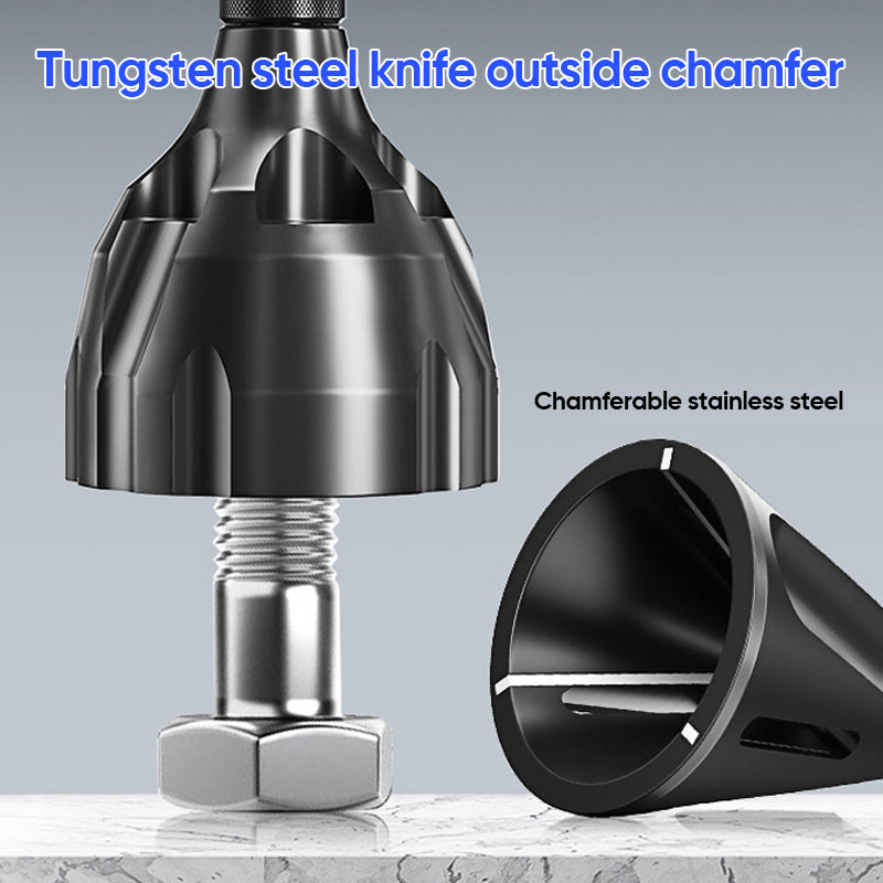Deburring External Chamfer Tool with Tungsten Carbide Blade