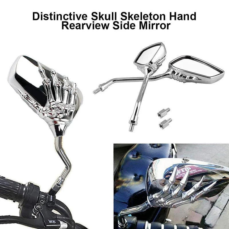 Skull Hand Rearview Side Mirror