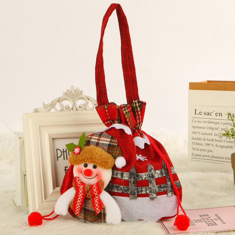 Christmas Gift Snowman Doll Bag