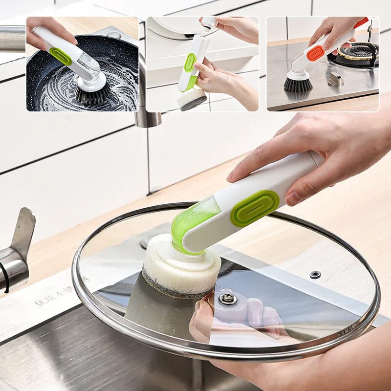 Multi-functional Long-handle Liquid-filled Cleaning Brush