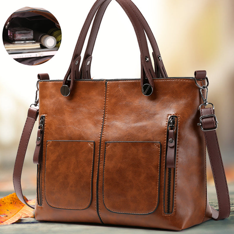 Ladies Vintage Leather Shoulder Bag