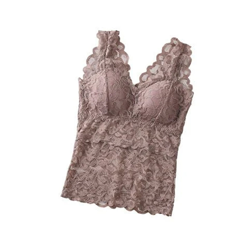 Long Lace Beauty Back Undershirt