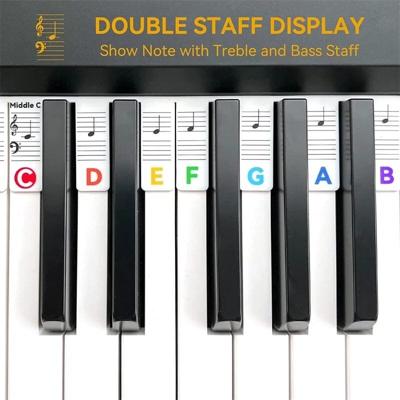 🎁Removable Piano Keyboard Note Labels