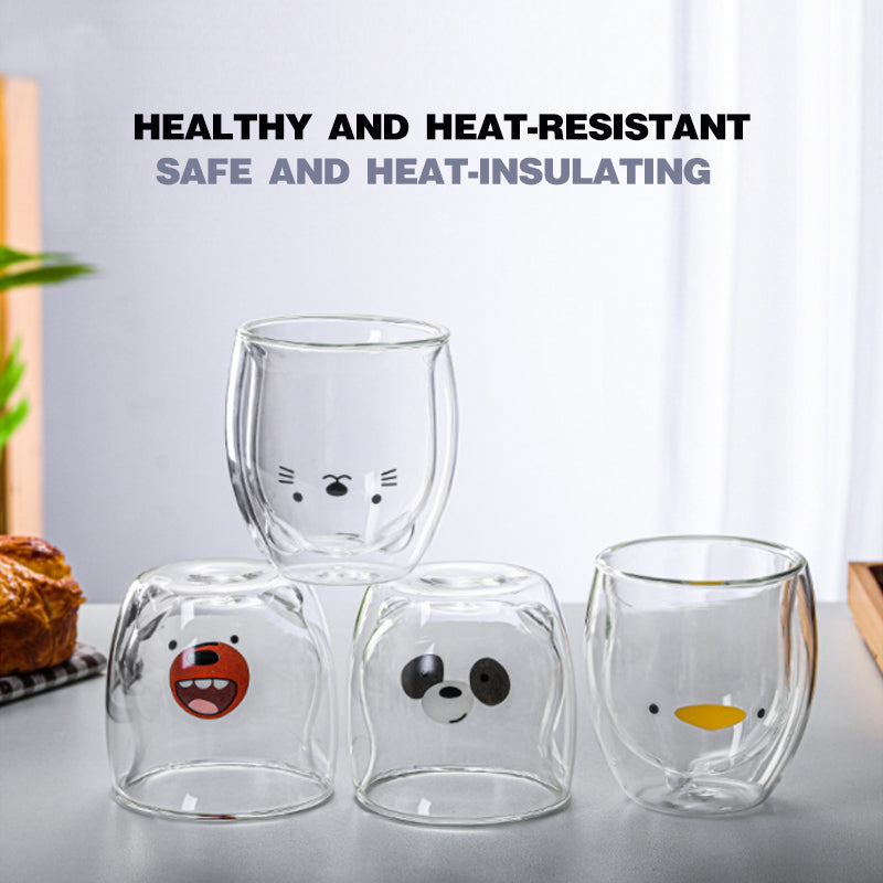 Creative Double-Layer Glass Mug
