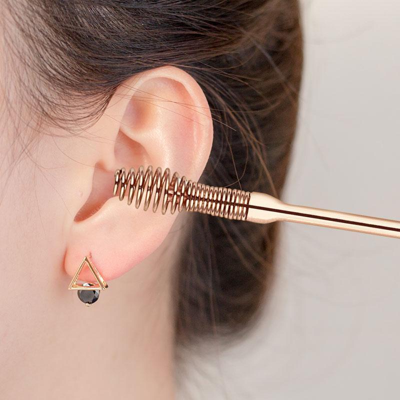 Clapfun™Stainless Steel Rose Gold Ear Picks Set - Set For 6