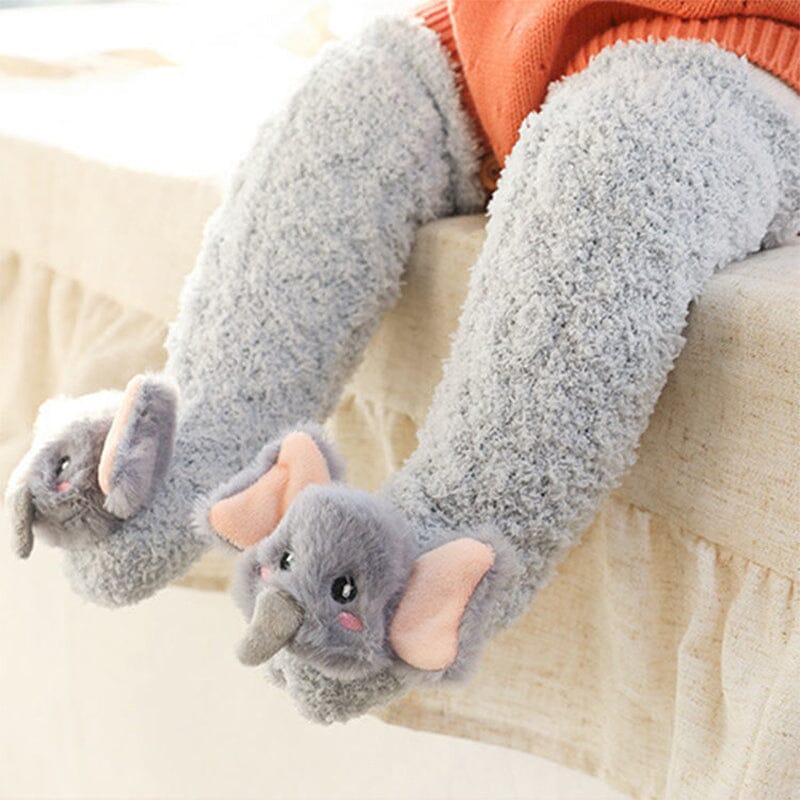 Baby Coral Fleece Knee Socks