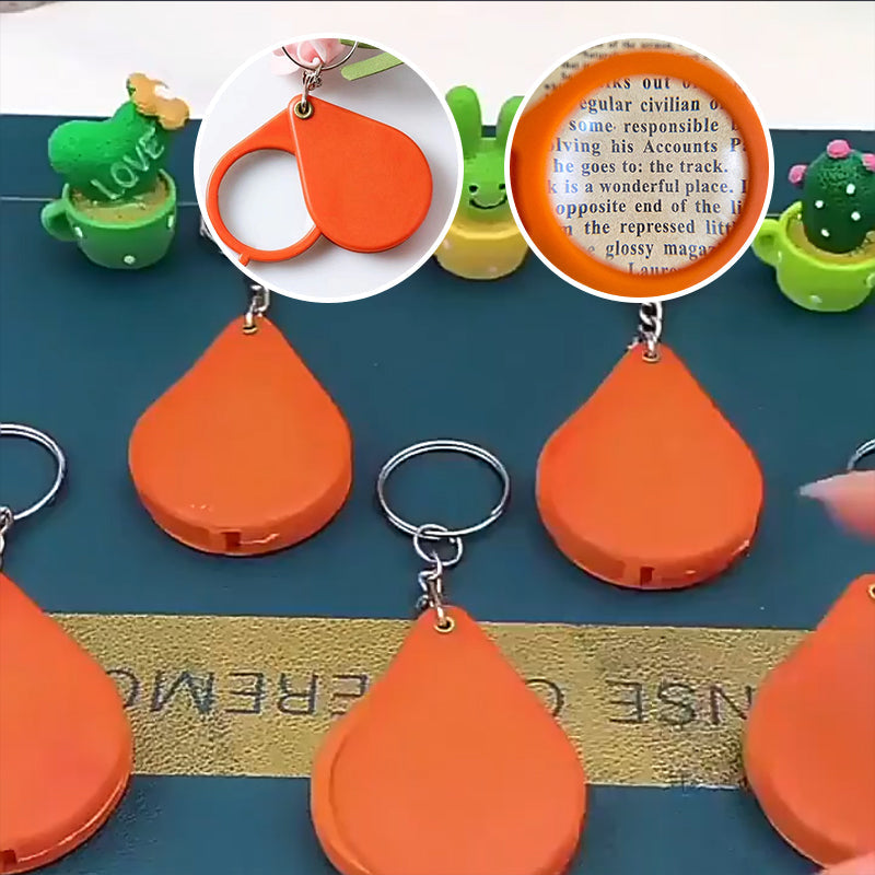 Mini Keychain Magnifying Glass