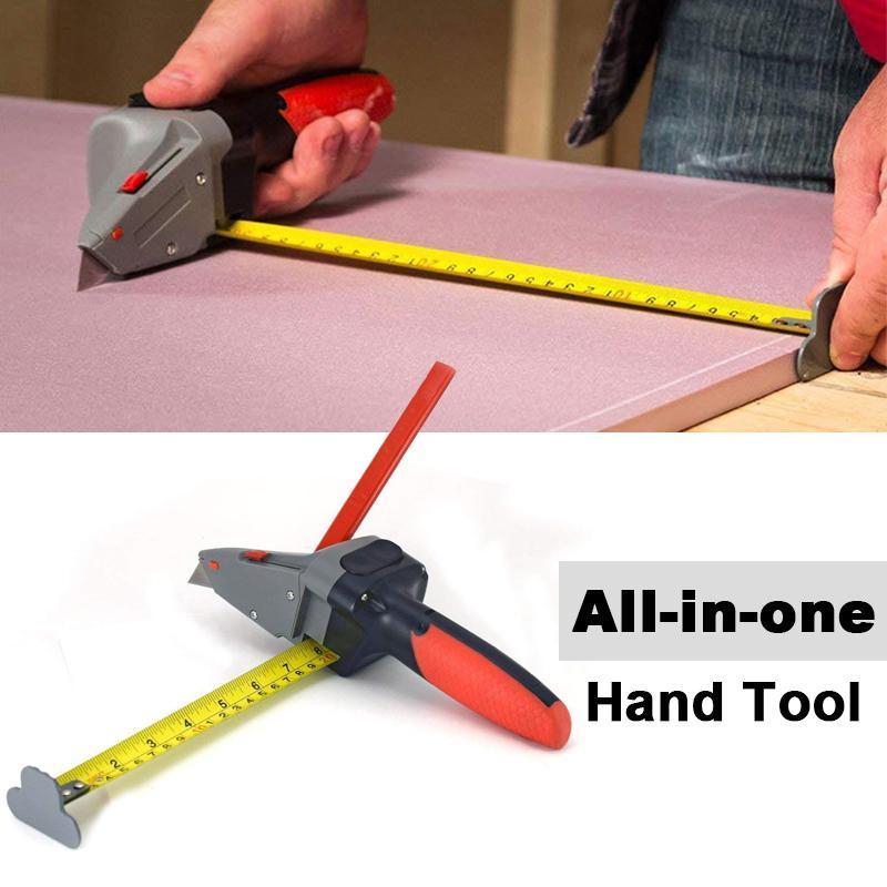 All-in-one Hand Tool with Measuring Tape and Utility Knife