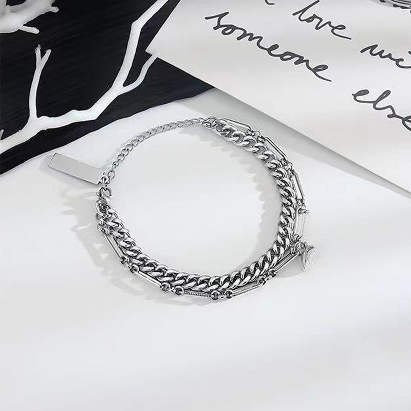Couples Magnetic Half Heart Love Bracelet Set