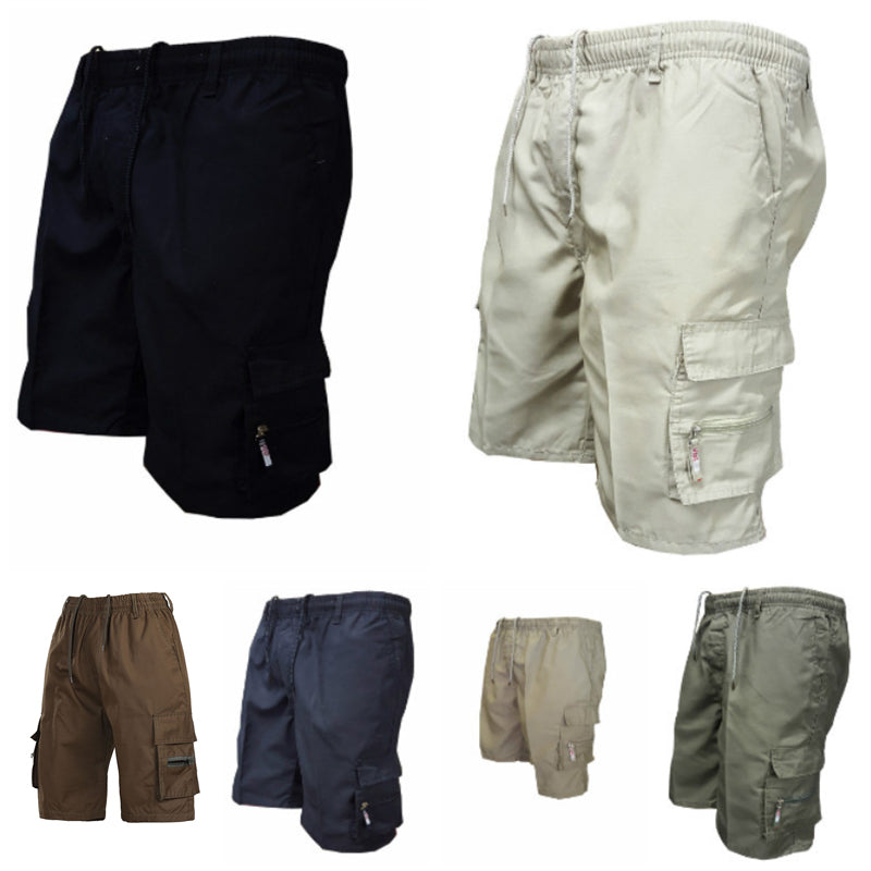 Men's Casual Elasticated Waist Cargo Shorts