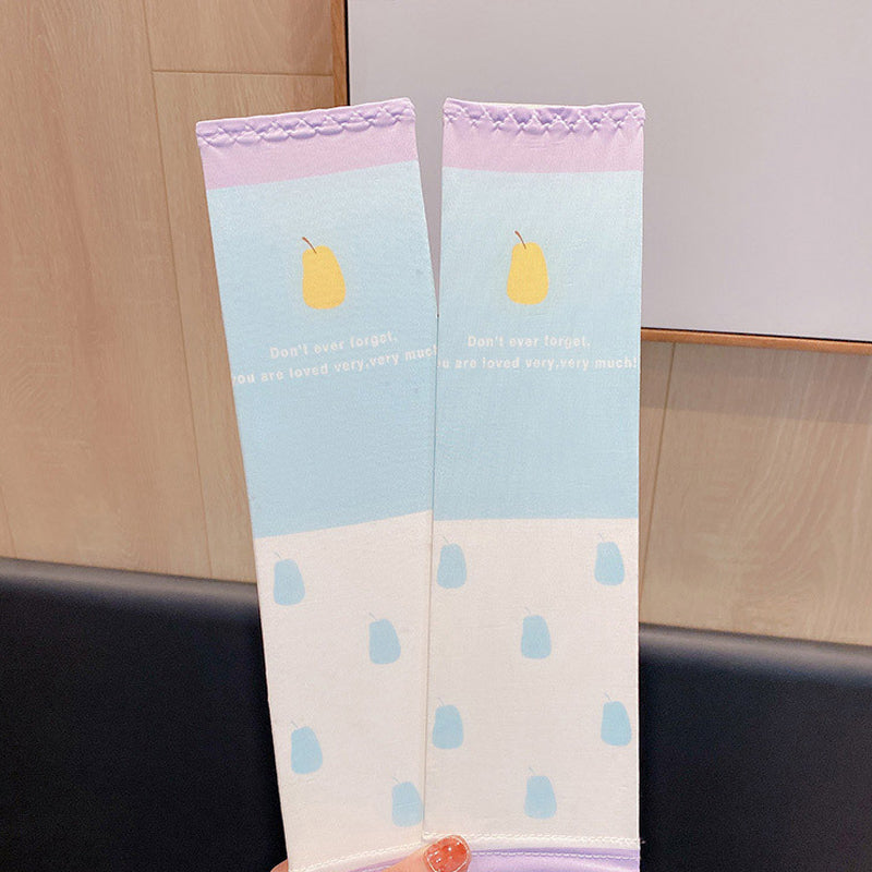 Sun Protection Cartoon Cooling Arm Sleeves for Children