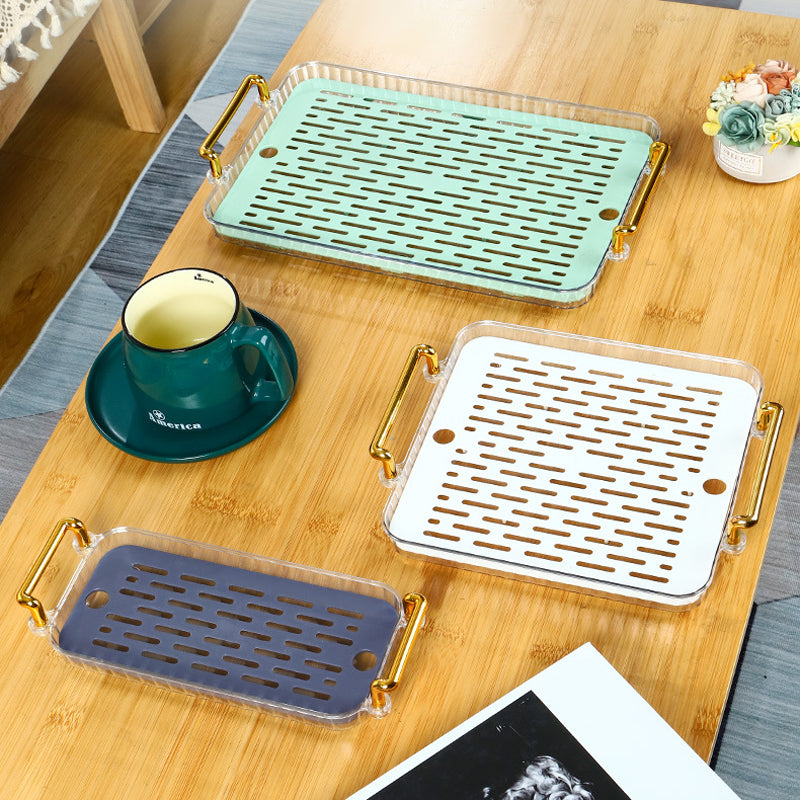 Light Luxury Draining Tea Tray