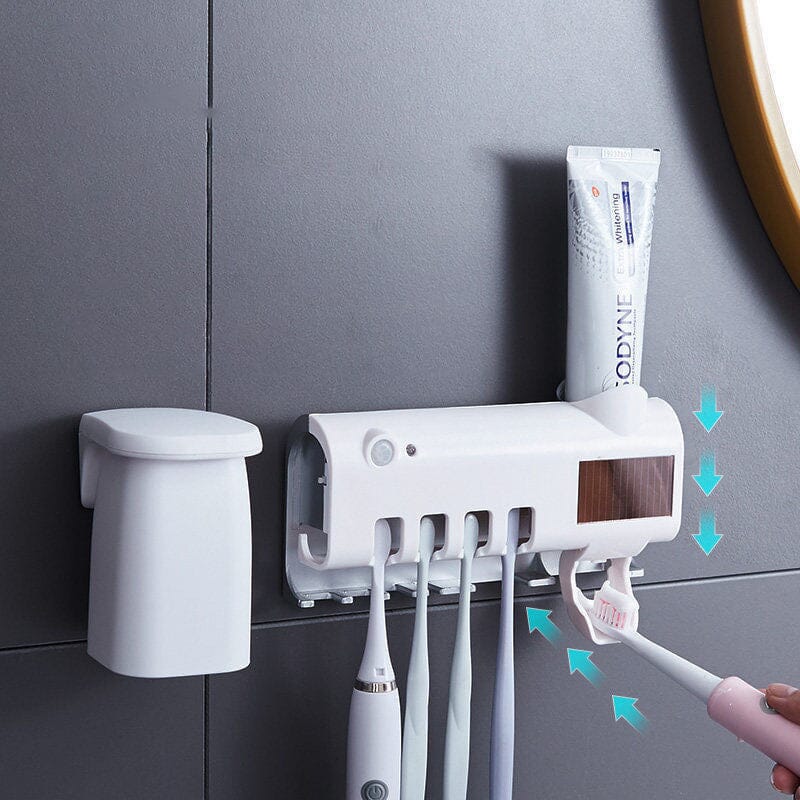 Smart UV Sterilizing Toothbrush Holder