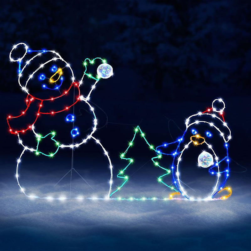 Playful Animated Snowball Light