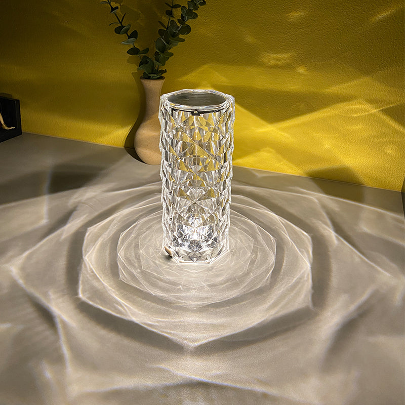 Rose Rays Crystal Diamond Table Lamp