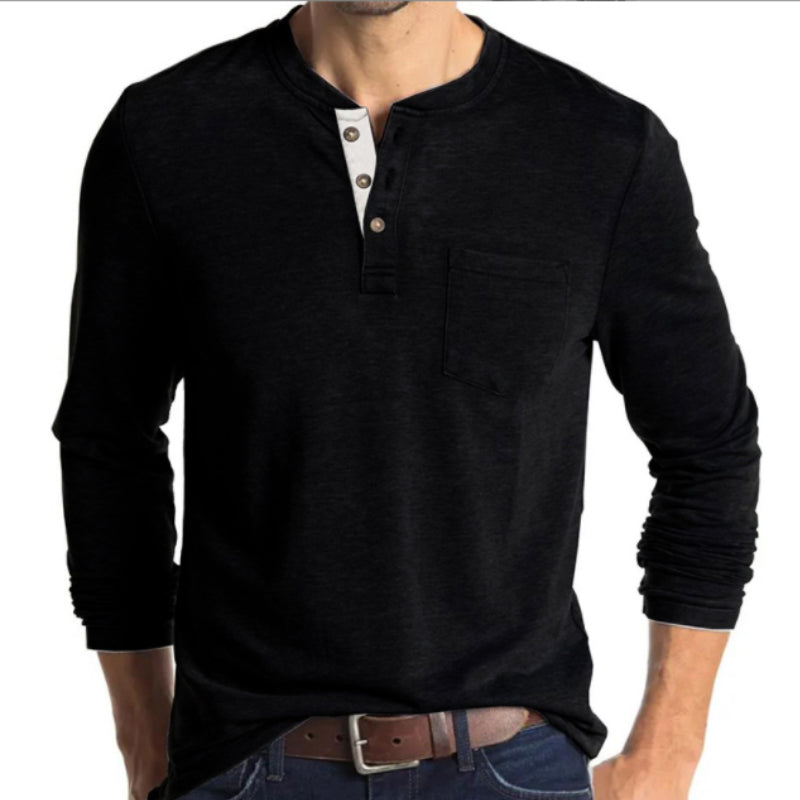 Men's Fashion Casual Henley Shirt