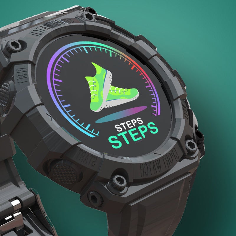 Color Screen Waterproof Touch Control Sports Pedometer Smart Watch