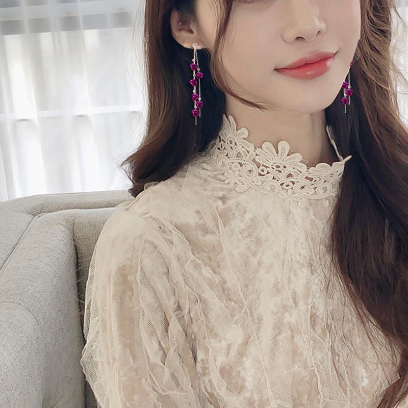 Rose Tassel Earring