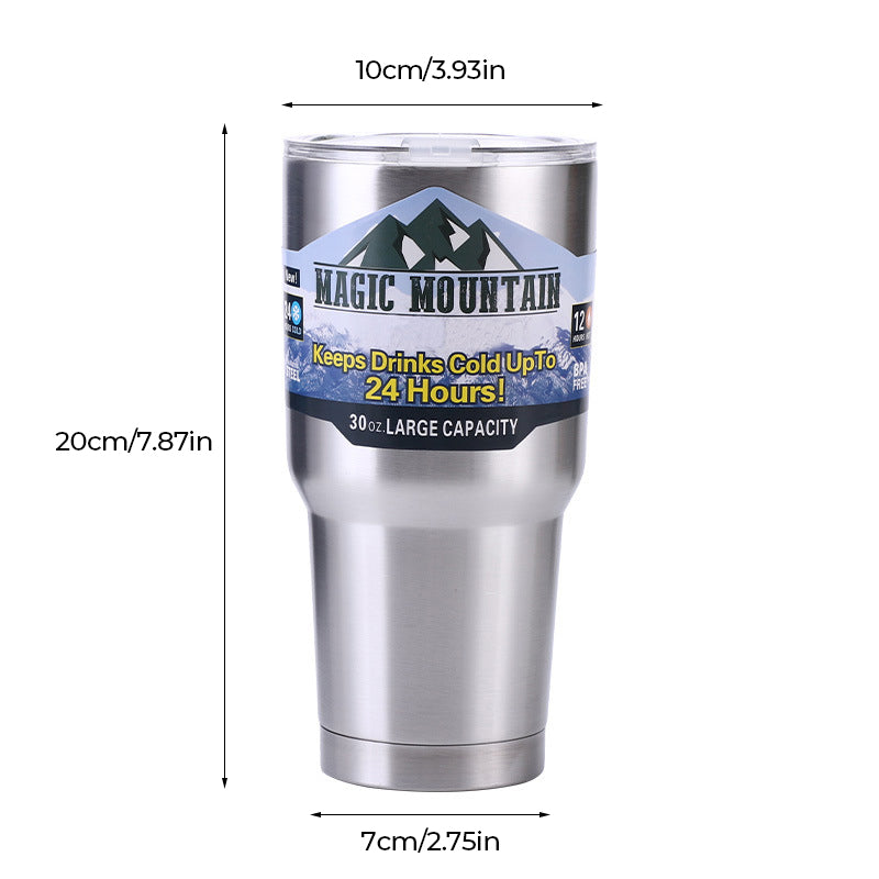 Car Cup 304 Stainless Steel Thermos Flask