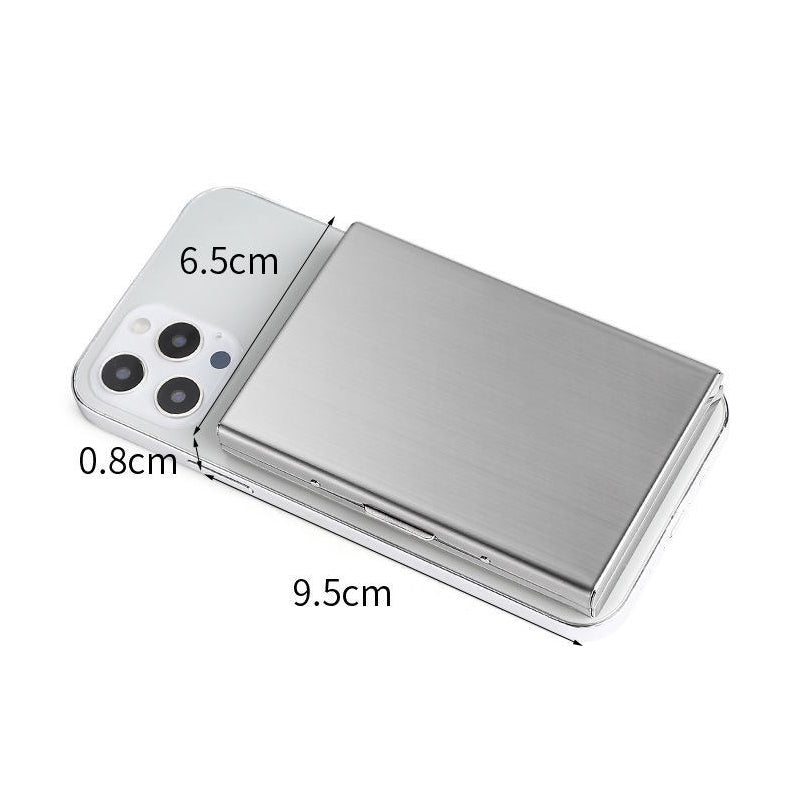 Ultra-thin Anti-theft Brush Anti-demagnetization Metal Card Case