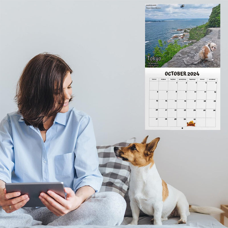 2024 Dogs Pooping in Beautiful Places Calendar