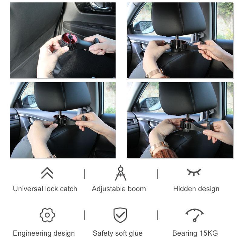 Clapfun™ Headrest Bracket Car Hook