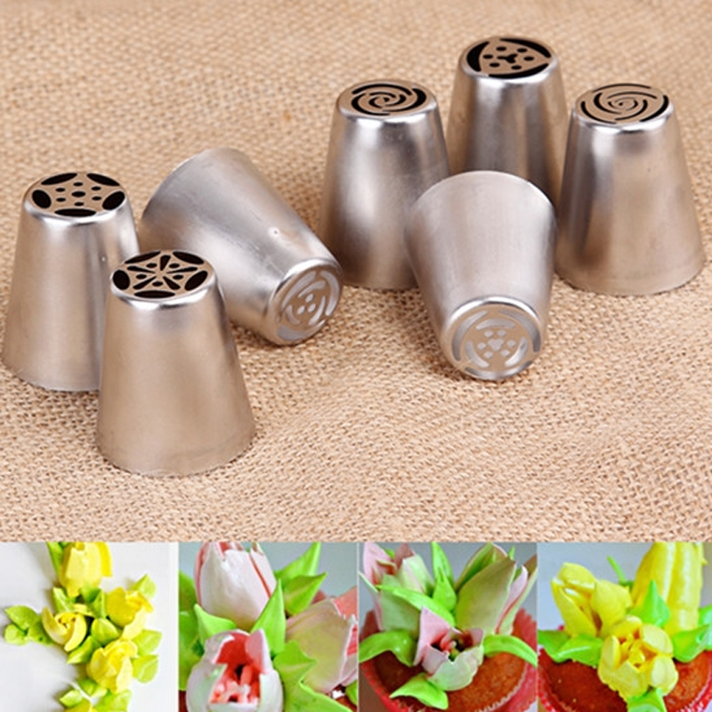 Stainless steel spout set (13 pieces) for cupcakes and cake decoration action