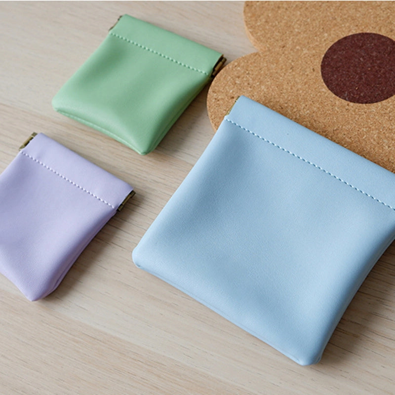 Leather Squeeze Coin Purse