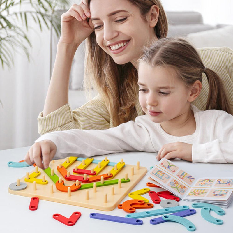 Montessori Pegboard Puzzle