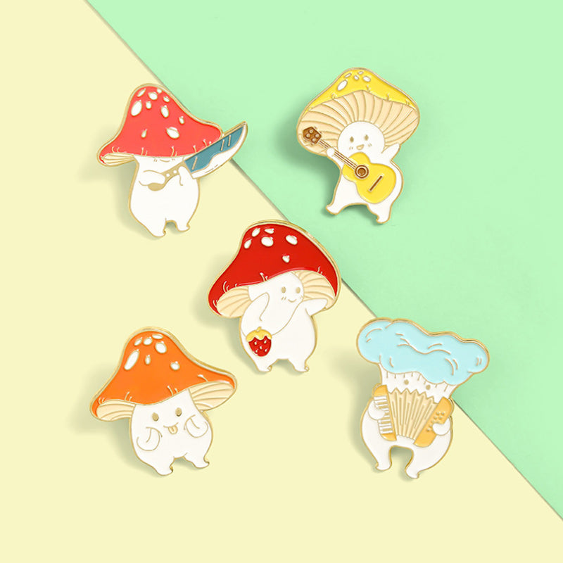 Creative Cartoon Mushroom Pin