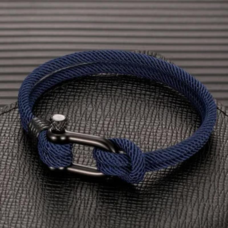Clapfun™ U-shaped Buckle Nylon Braided Bracelet