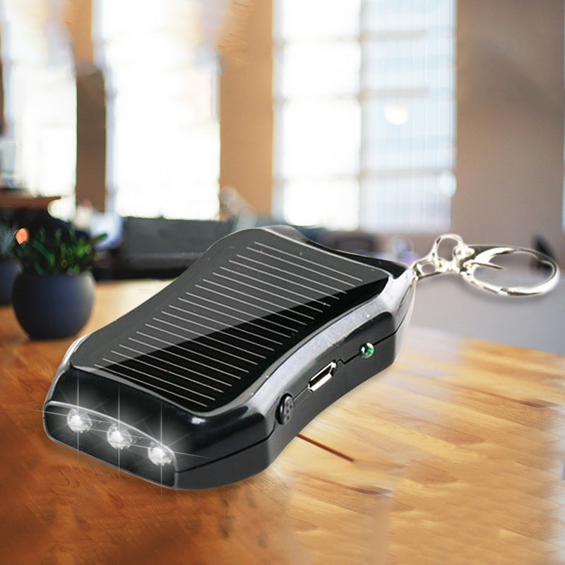 Mini Solar Power Bank Keychain