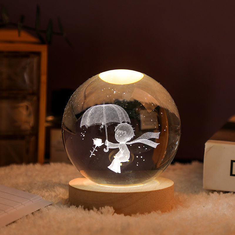 Glowing Crystal Ball Night Light